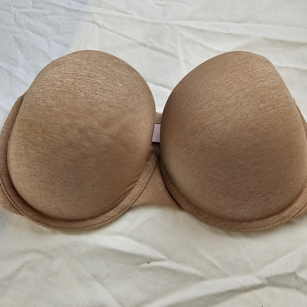 Victoria's‎ Secret Beige Bra 32DD Nude Strapless Push Up Plunge